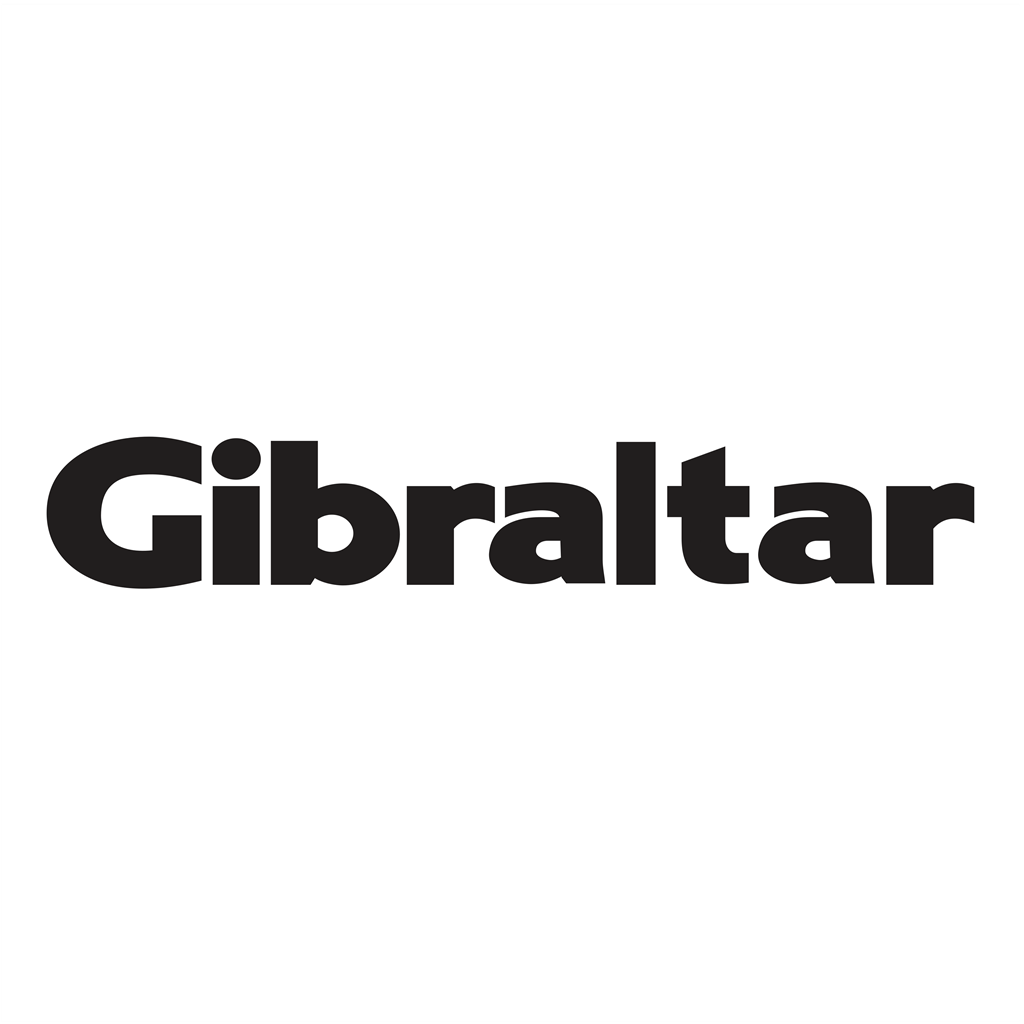 Gibraltar logotype, transparent .png, medium, large