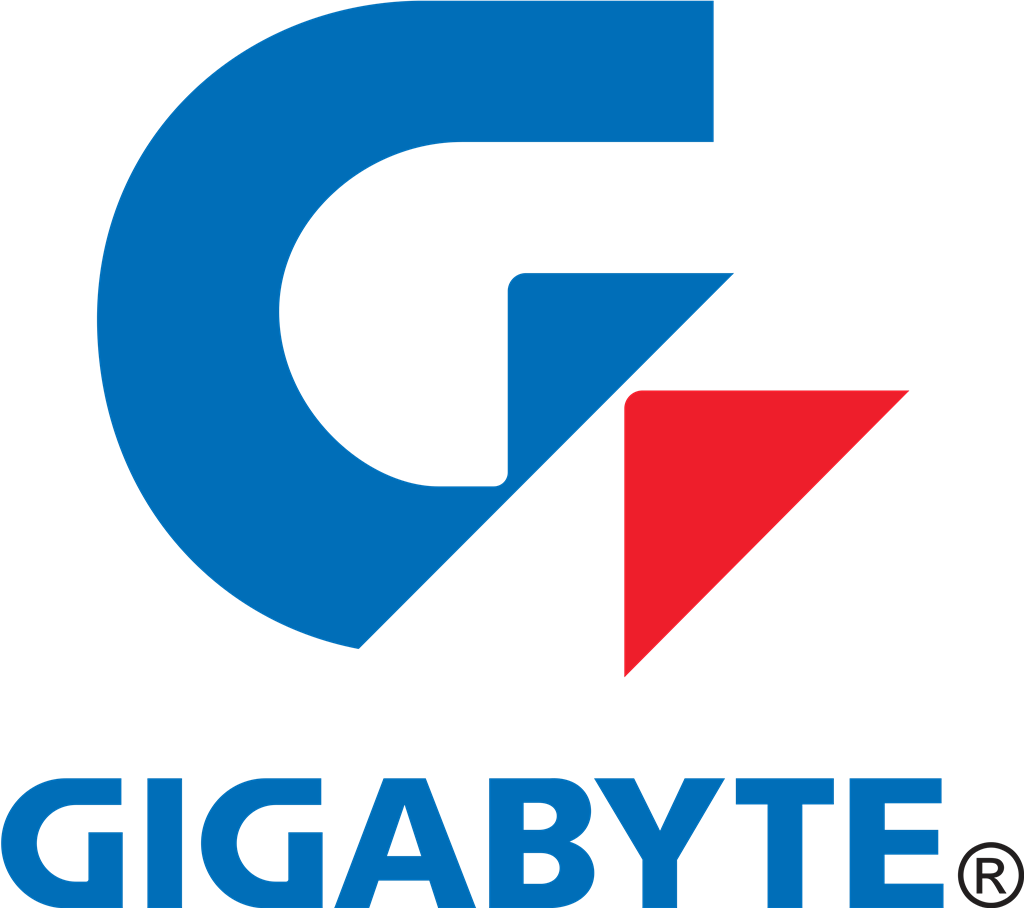 Gigabyte Technology logotype, transparent .png, medium, large