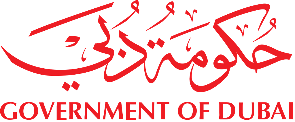 Government of Dubai logotype, transparent .png, medium, large