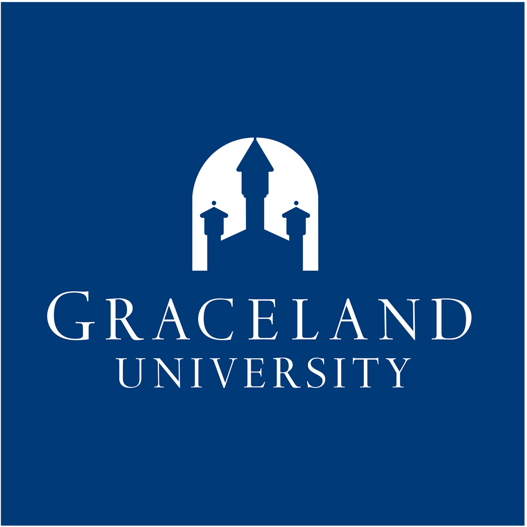 Graceland University logotype, transparent .png, medium, large