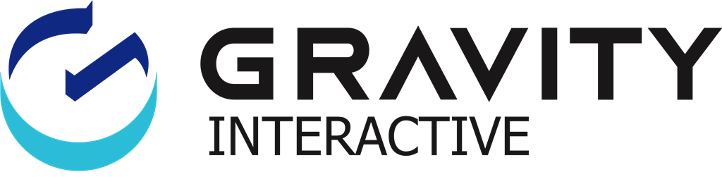 Gravity Interactive logotype, transparent .png, medium, large