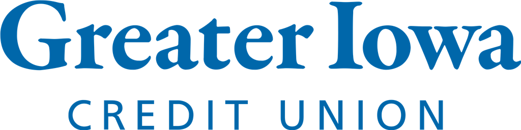 Greater Iowa Credit Union logotype, transparent .png, medium, large