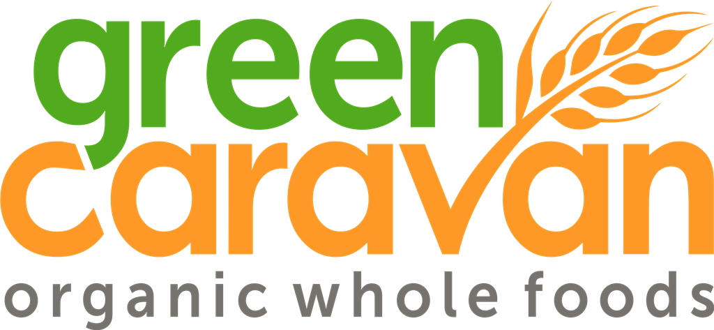 Green Caravan logotype, transparent .png, medium, large