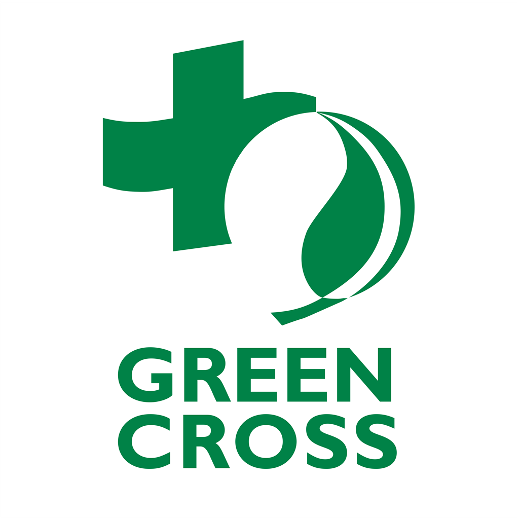 Green Cross logotype, transparent .png, medium, large