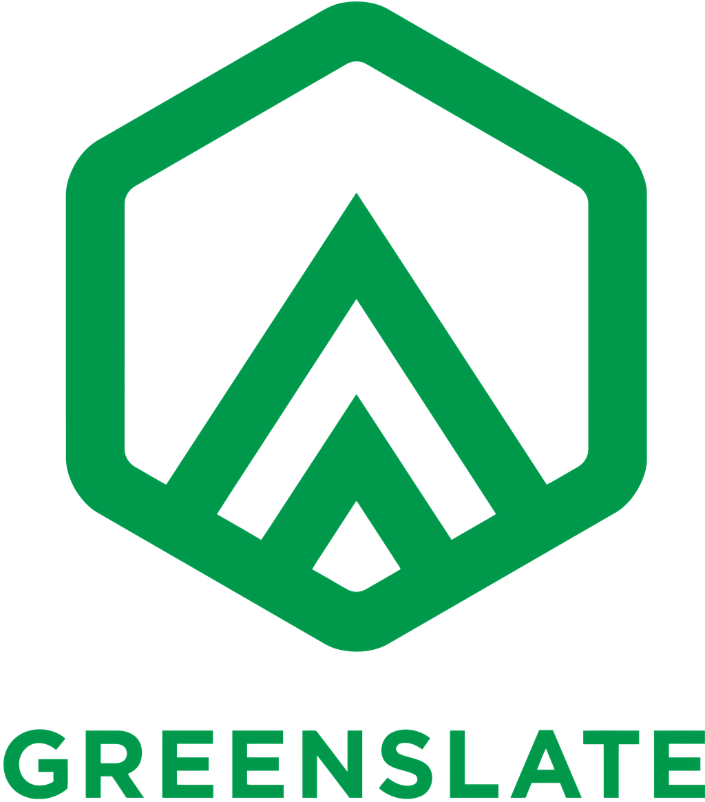 Greenslate logotype, transparent .png, medium, large