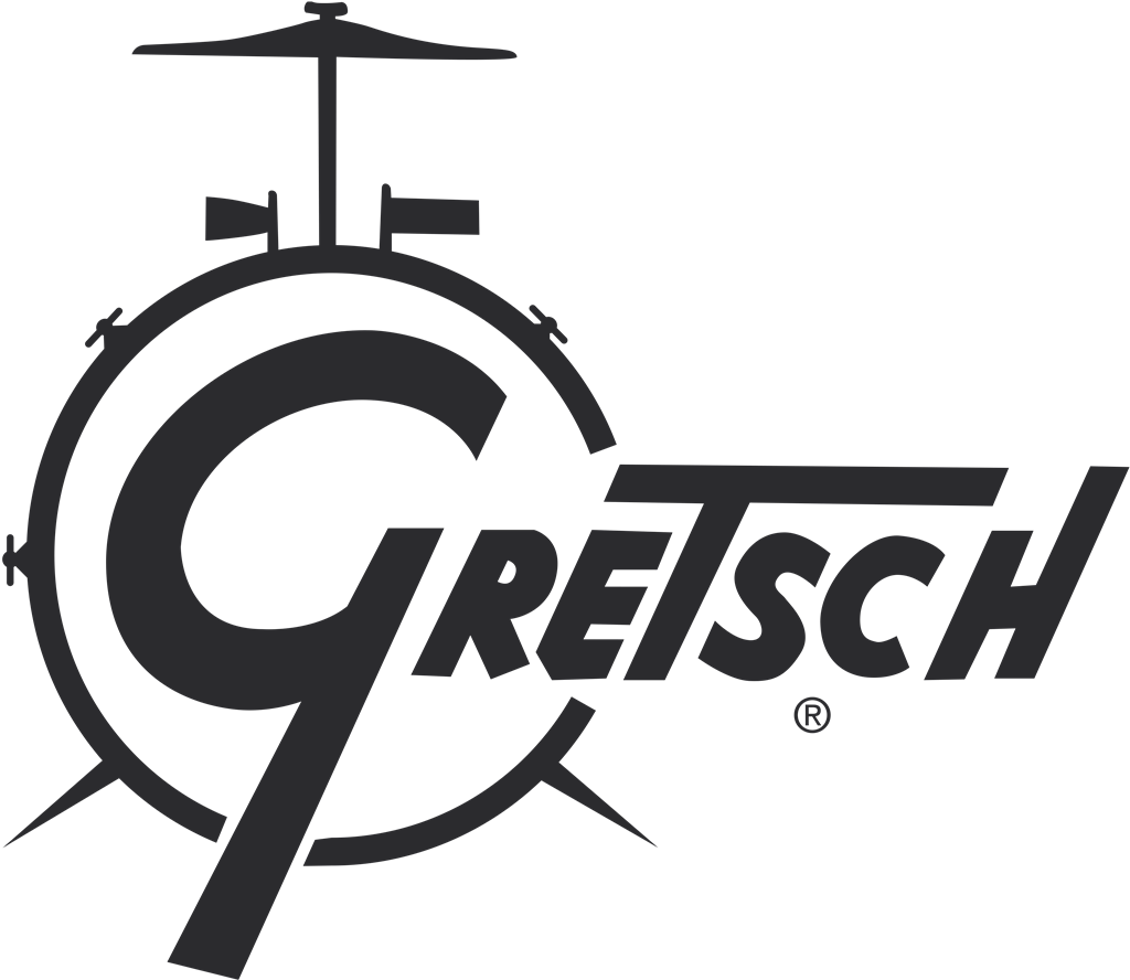 Gretsch Drums logotype, transparent .png, medium, large