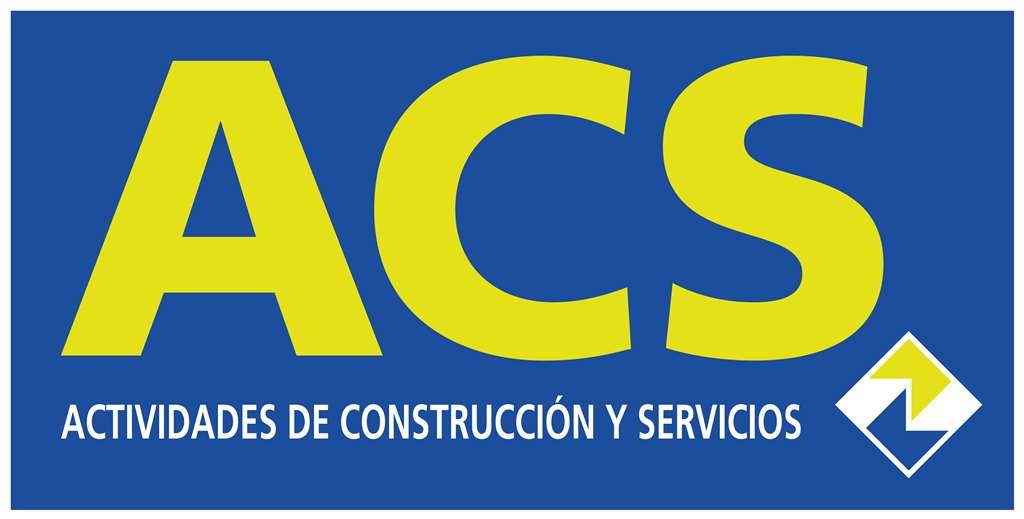 Grupo ACS logotype, transparent .png, medium, large