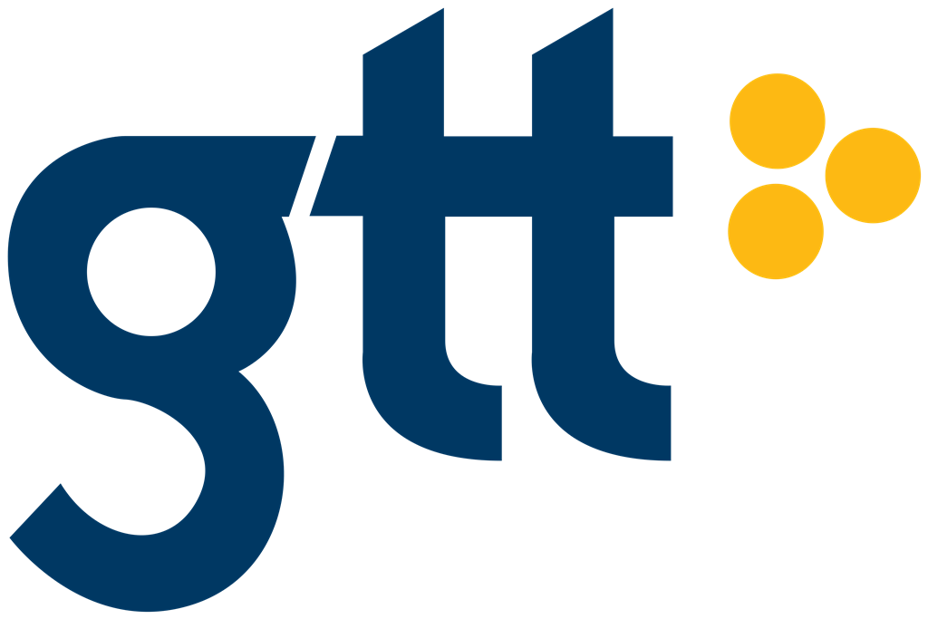GTT Communications logotype, transparent .png, medium, large