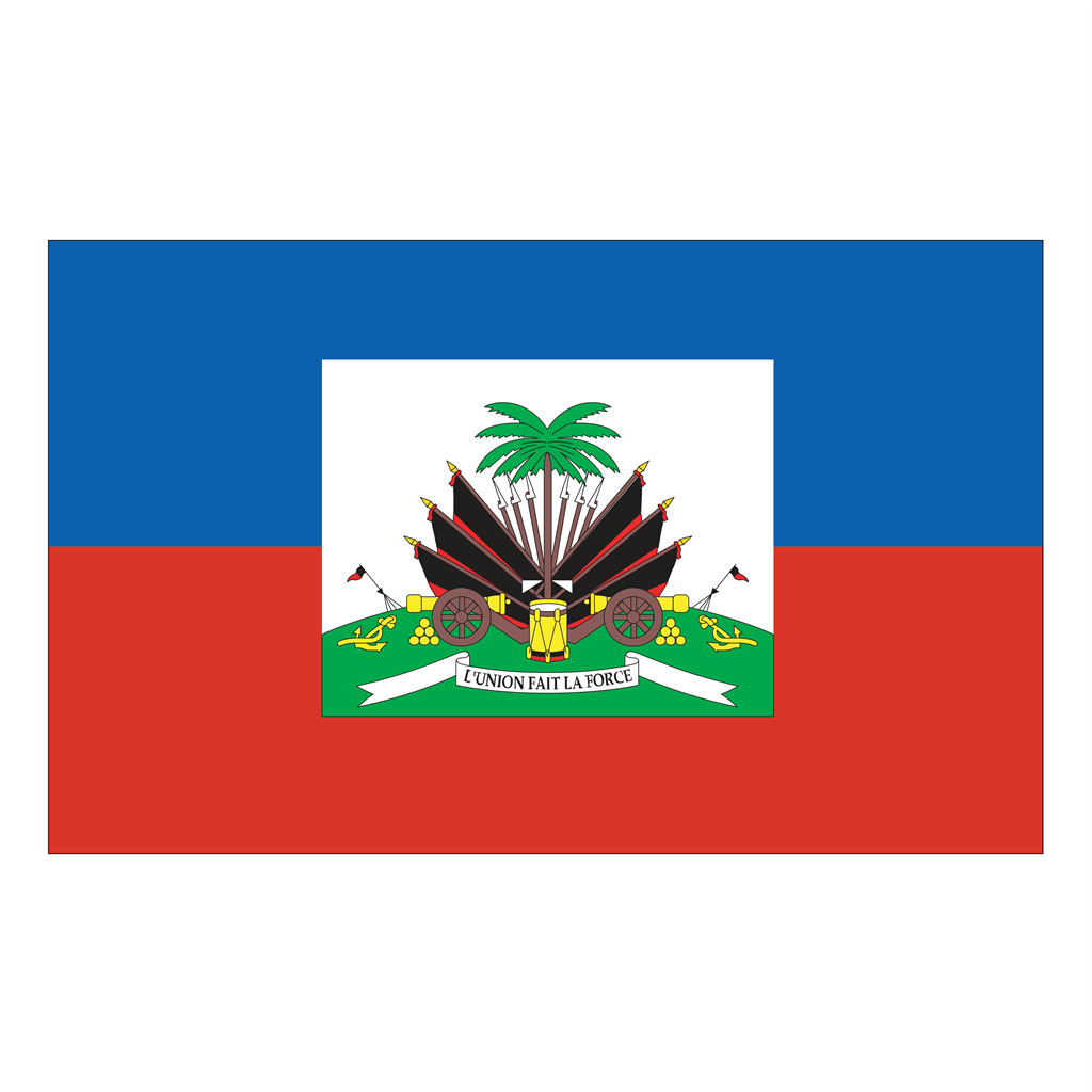 Haiti logotype, transparent .png, medium, large