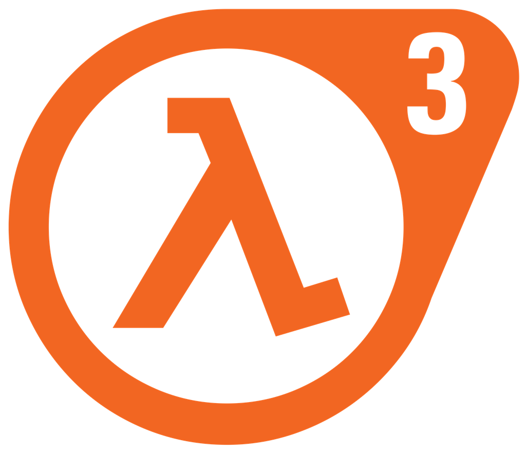 Half-Life 3 logotype, transparent .png, medium, large