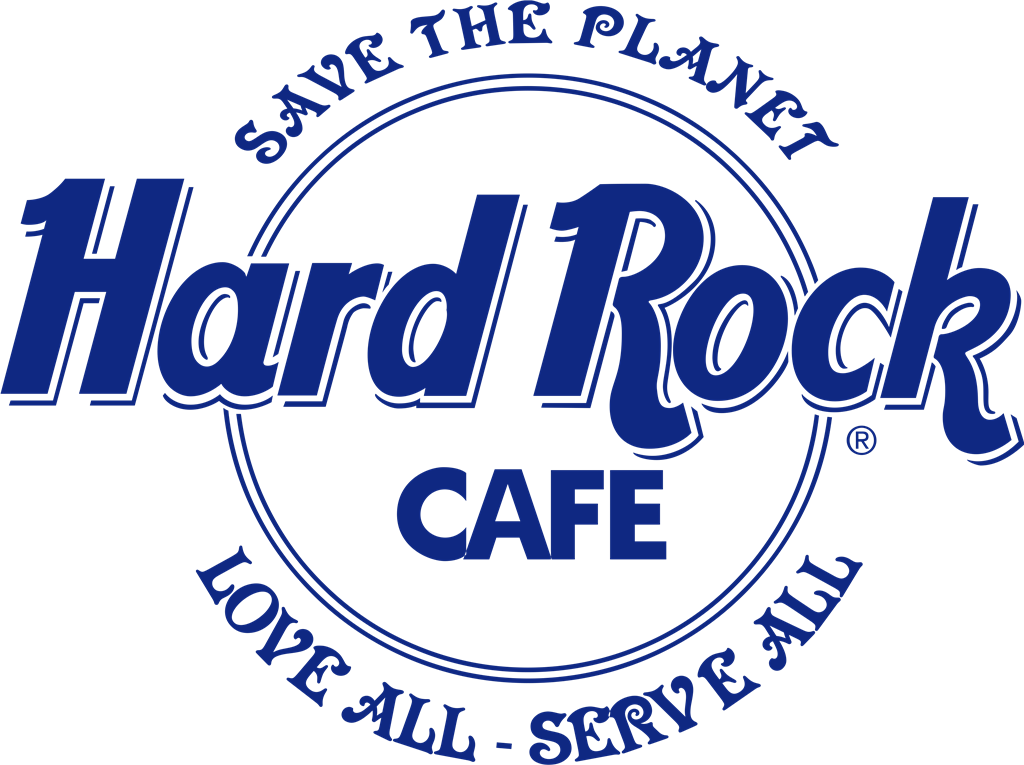 Hard Rock Cafe logotype, transparent .png, medium, large