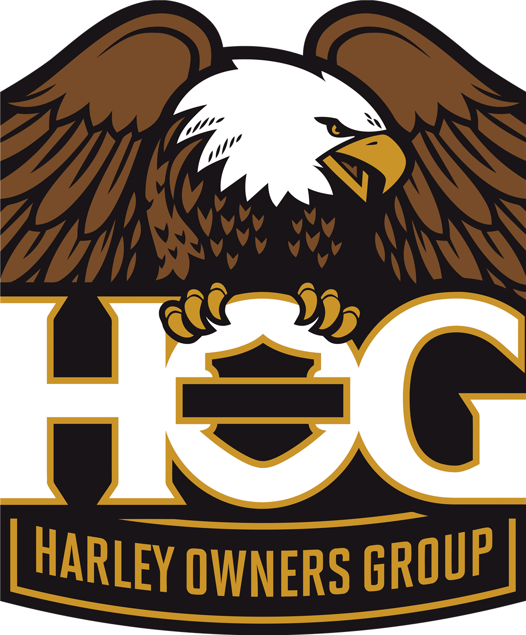 Harley Owners Group logotype, transparent .png, medium, large