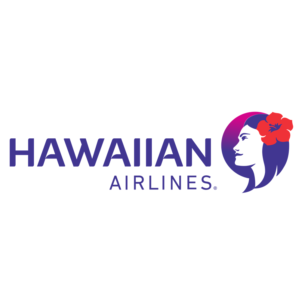 Hawaiian Airlines logotype, transparent .png, medium, large