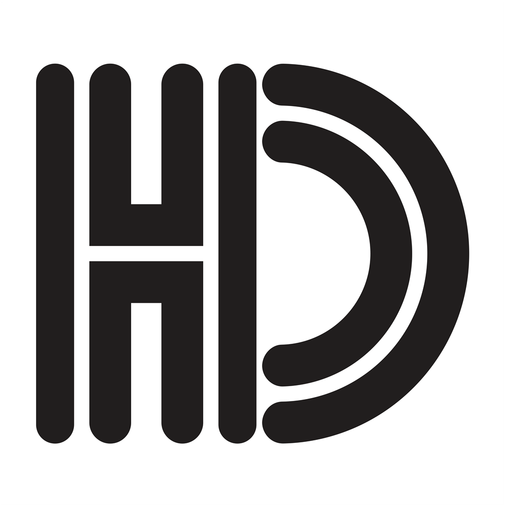 HD+ logotype, transparent .png, medium, large