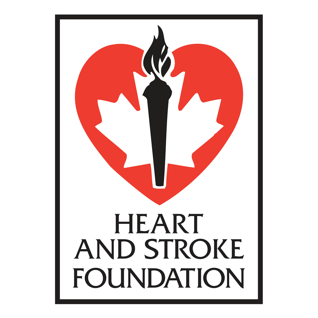 Heart And Stroke Foundation logotype, transparent .png, medium, large