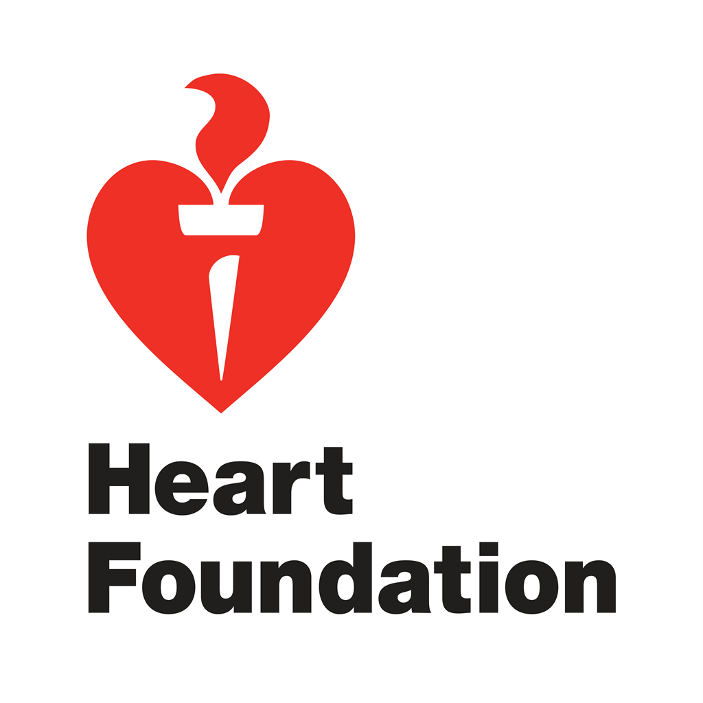 Heart Foundation logotype, transparent .png, medium, large