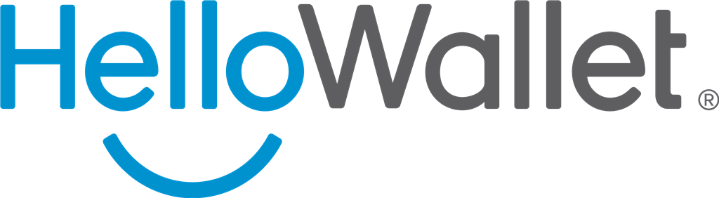 HelloWallet logotype, transparent .png, medium, large