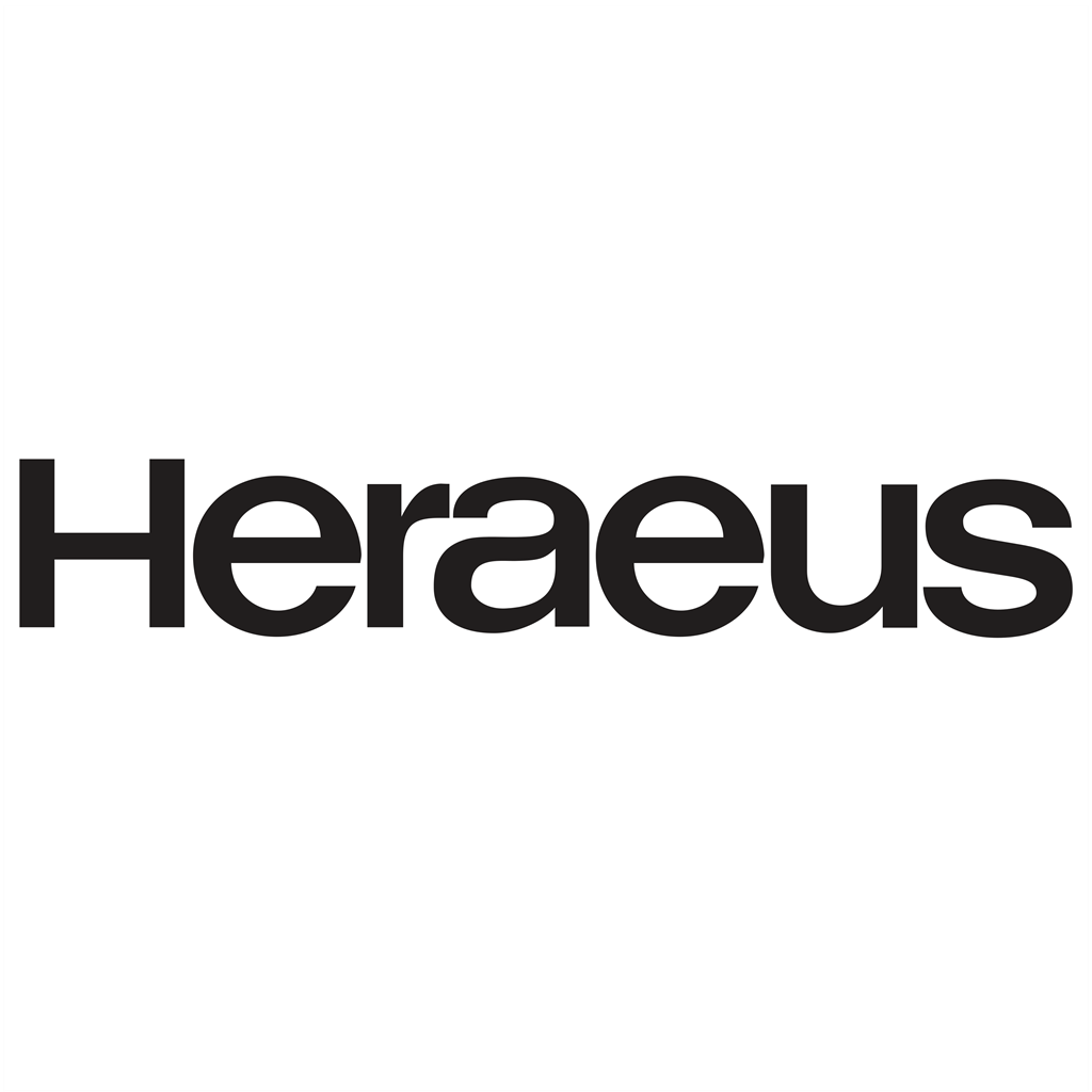 Heraeus logotype, transparent .png, medium, large