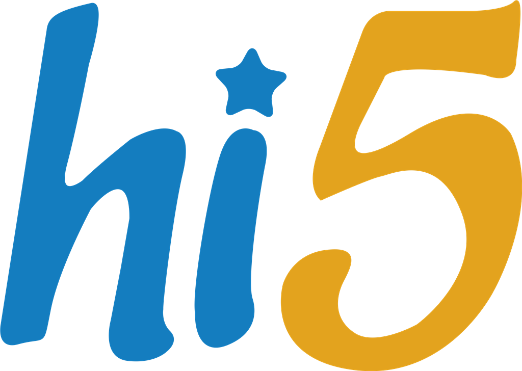 Hi5 logotype, transparent .png, medium, large