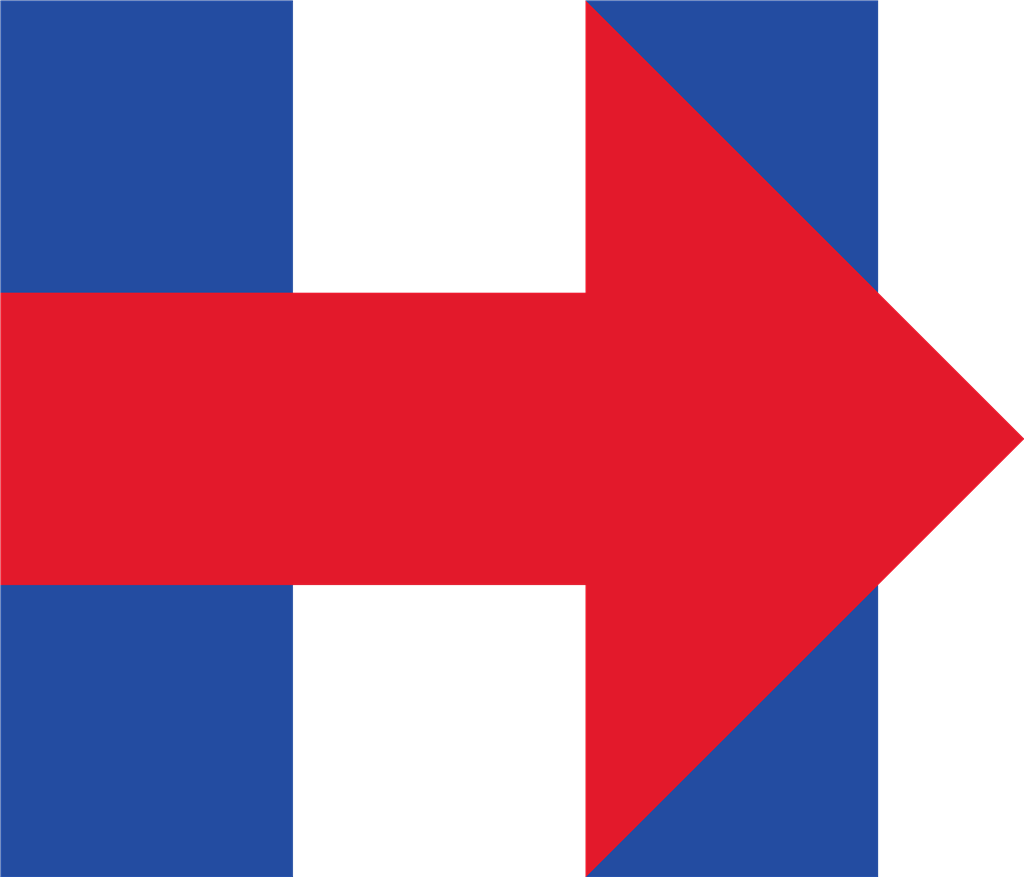 Hillary Clinton logotype, transparent .png, medium, large