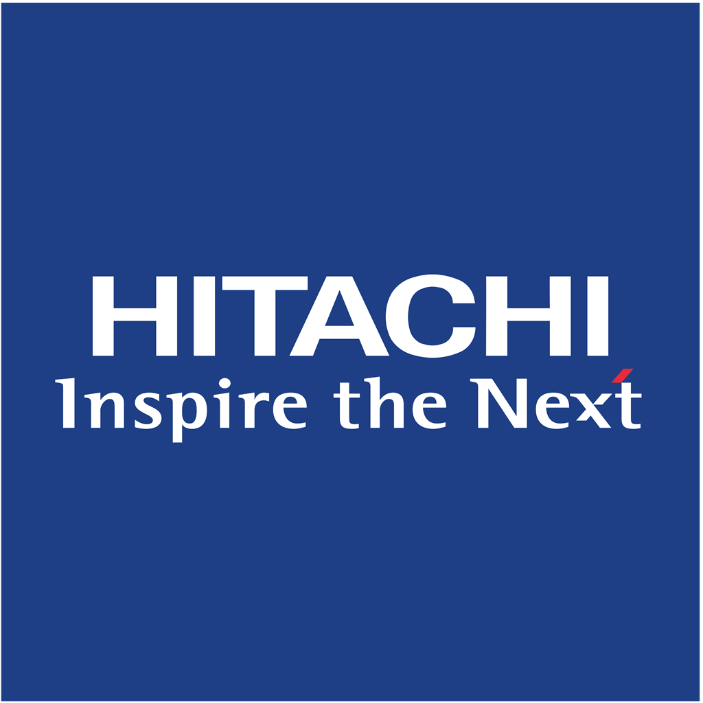Hitachi logotype, transparent .png, medium, large