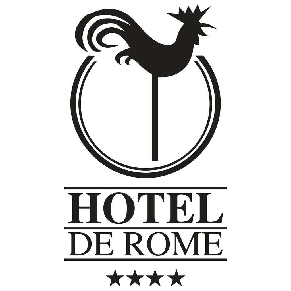 Hotel de Rome logotype, transparent .png, medium, large
