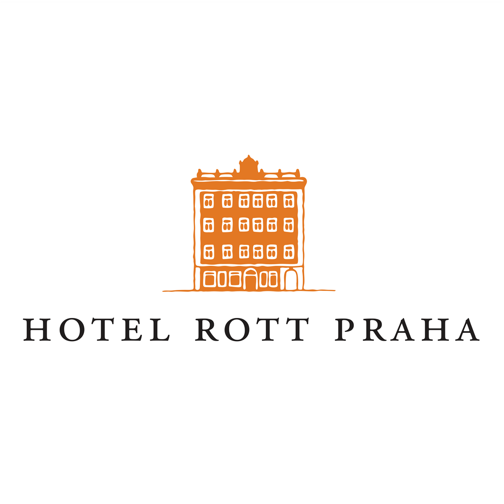 Hotel Rott Praha logotype, transparent .png, medium, large