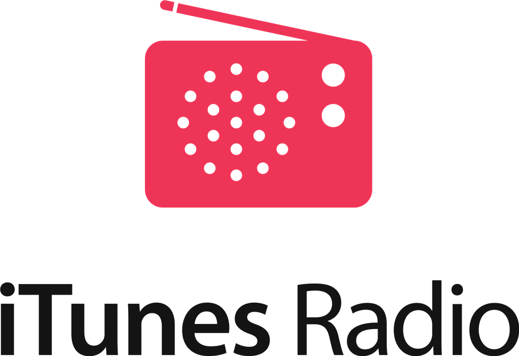 iTunes Radio logotype, transparent .png, medium, large