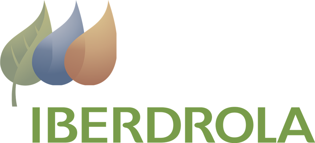 Iberdrola logotype, transparent .png, medium, large