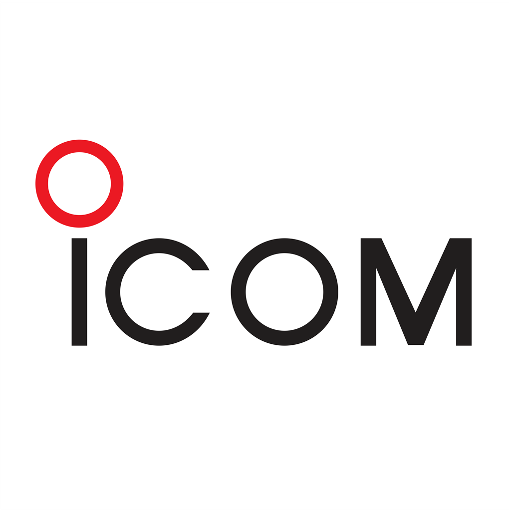 Icom Inc logotype, transparent .png, medium, large