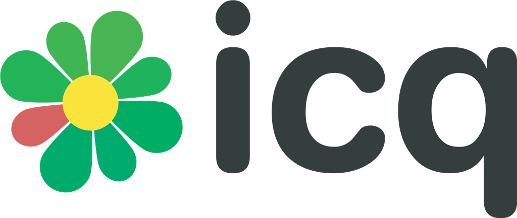 ICQ logotype, transparent .png, medium, large