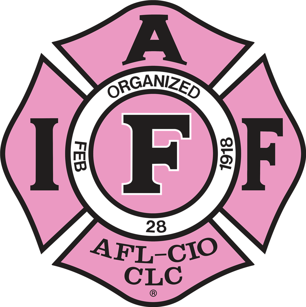 International Association Fire Fighters logotype, transparent .png, medium, large