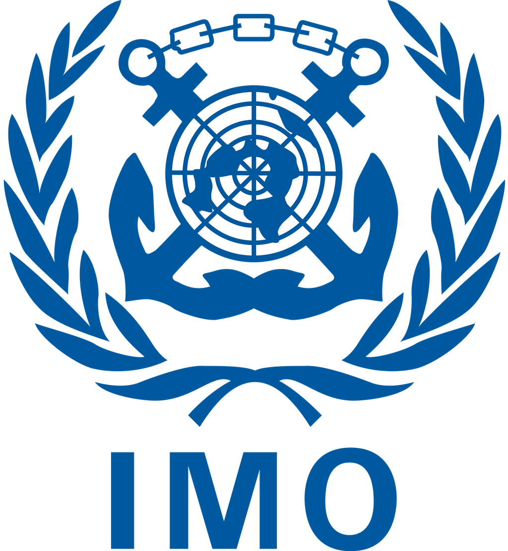 International Maritime Organization logotype, transparent .png, medium, large