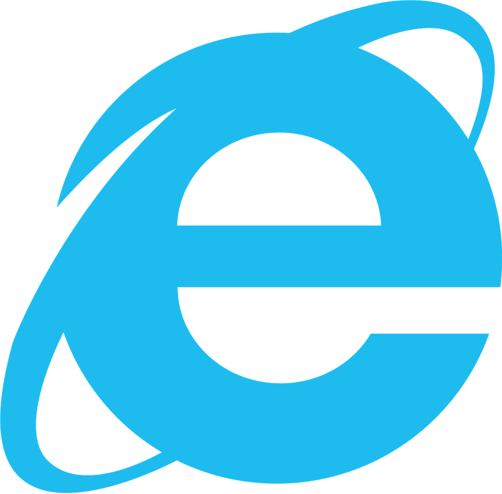 Internet Explorer logotype, transparent .png, medium, large