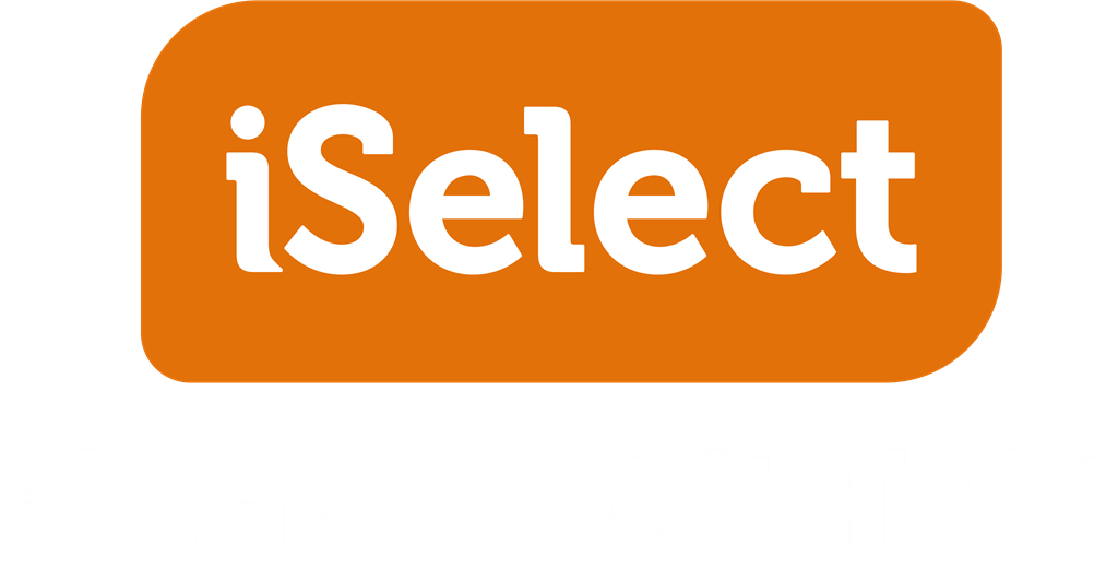 iSelect logotype, transparent .png, medium, large