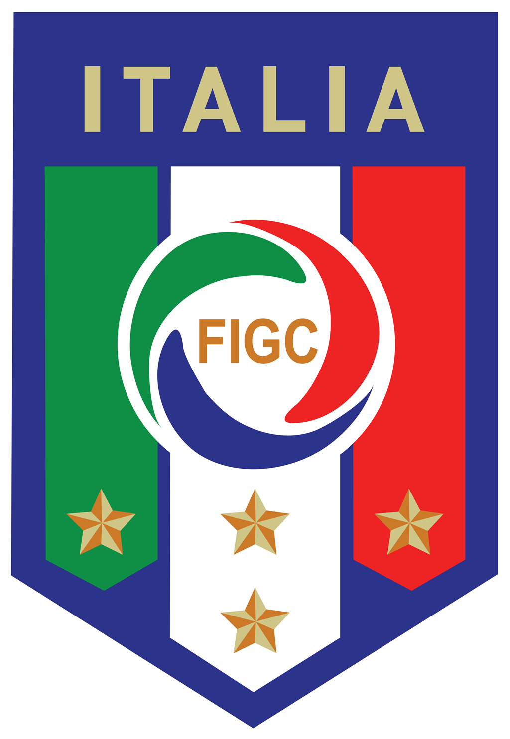 Italy national football team logotype, transparent .png, medium, large