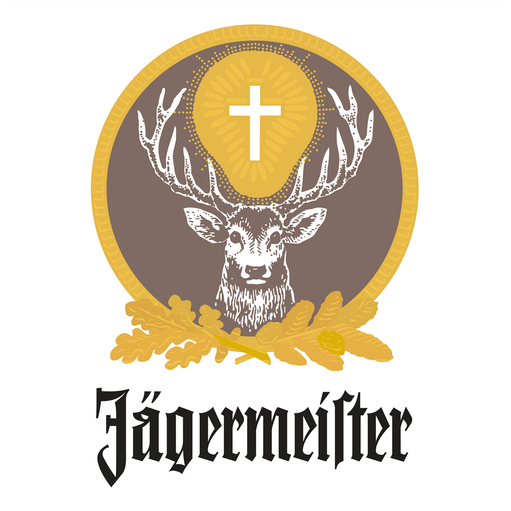 Jagermeister logotype, transparent .png, medium, large