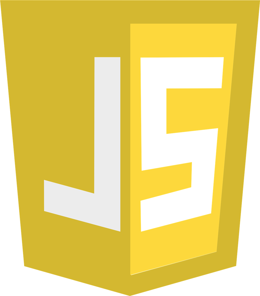 JavaScript logotype, transparent .png, medium, large