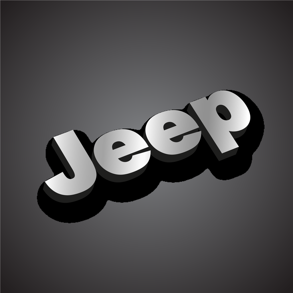 Jeep logotype, transparent .png, medium, large