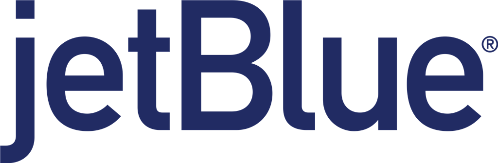 JetBlue Airways logotype, transparent .png, medium, large