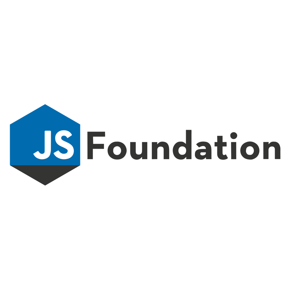 JS Foundation logotype, transparent .png, medium, large