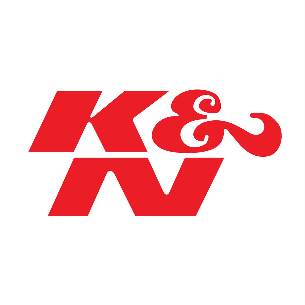 K&N logotype, transparent .png, medium, large