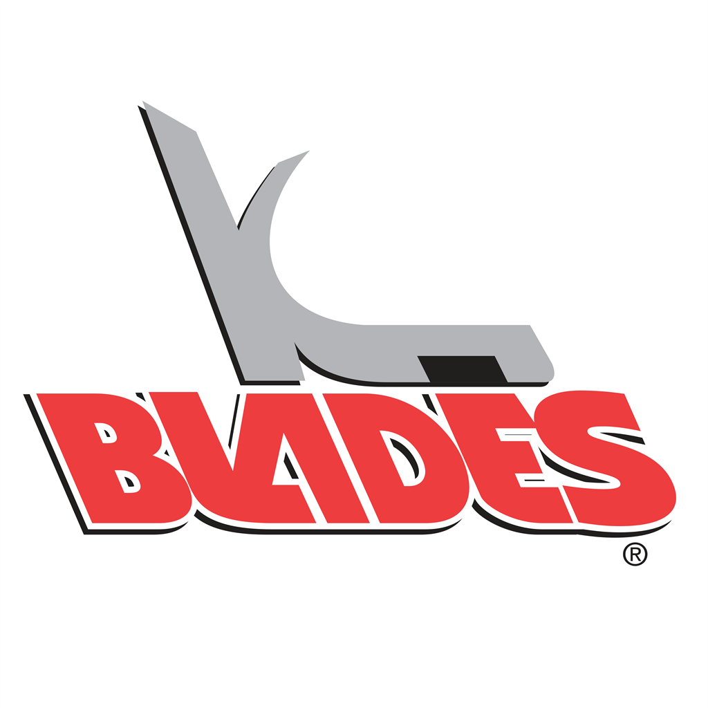 Kansas City Blades logotype, transparent .png, medium, large