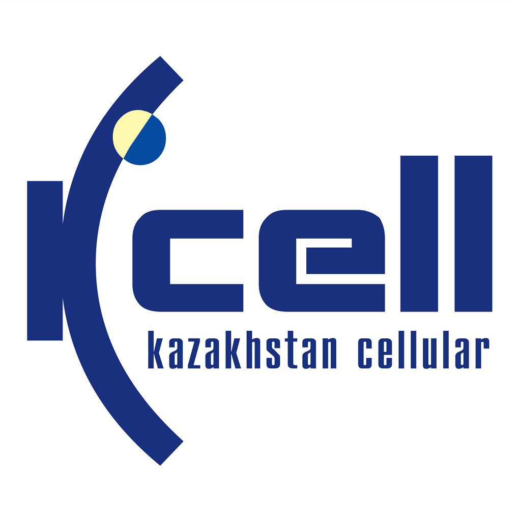 Kcell logotype, transparent .png, medium, large