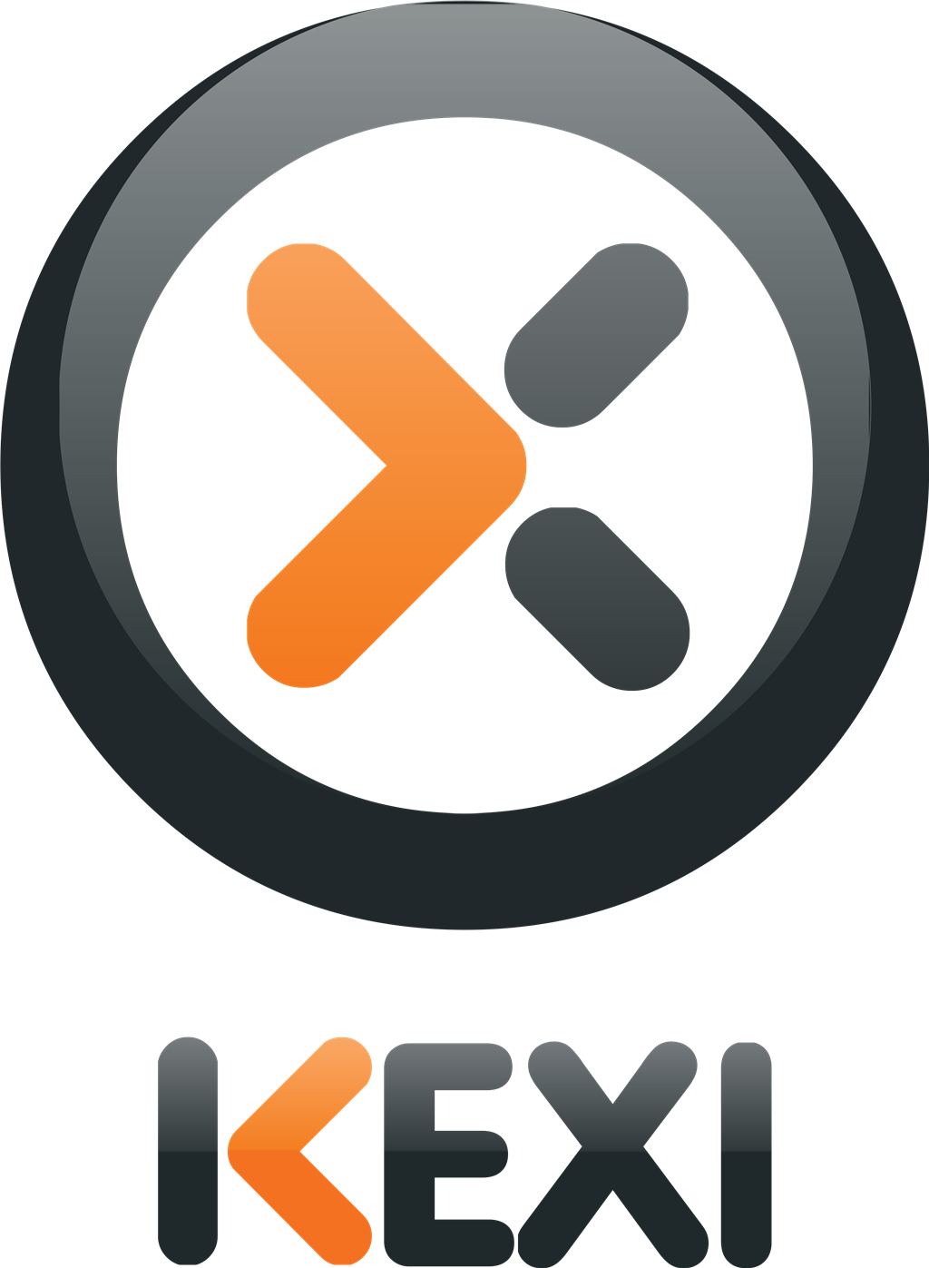 Kexi logotype, transparent .png, medium, large