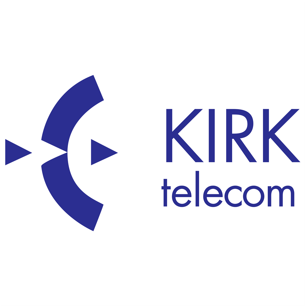 Kirk Telecom logotype, transparent .png, medium, large
