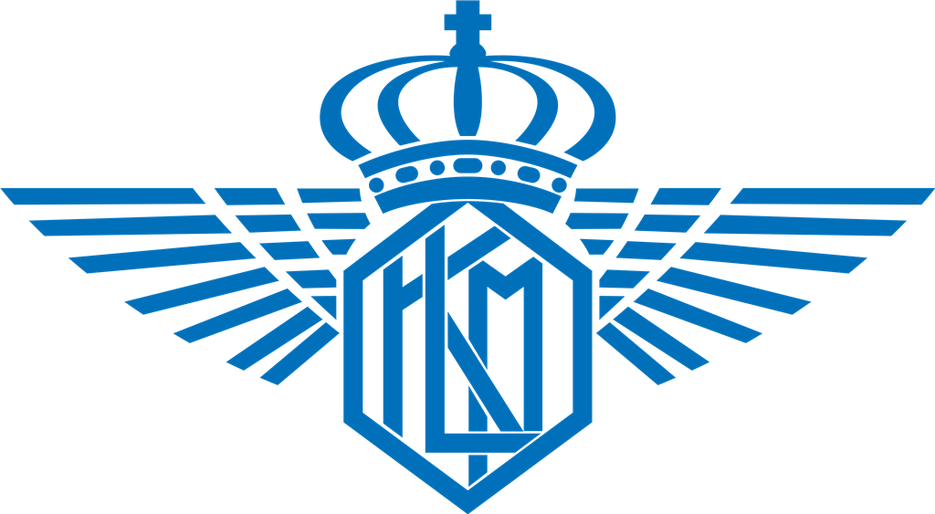 KLM logotype, transparent .png, medium, large