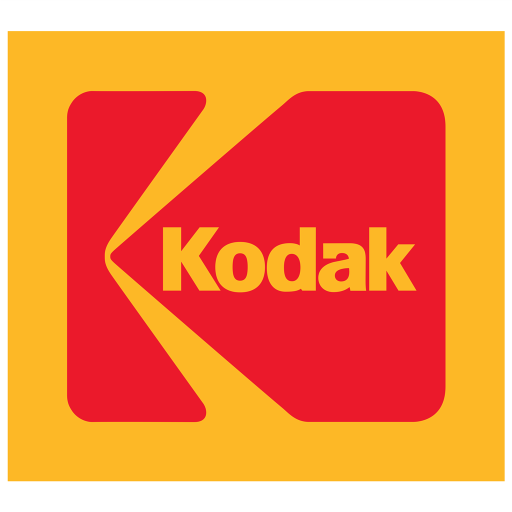 Kodak logotype, transparent .png, medium, large