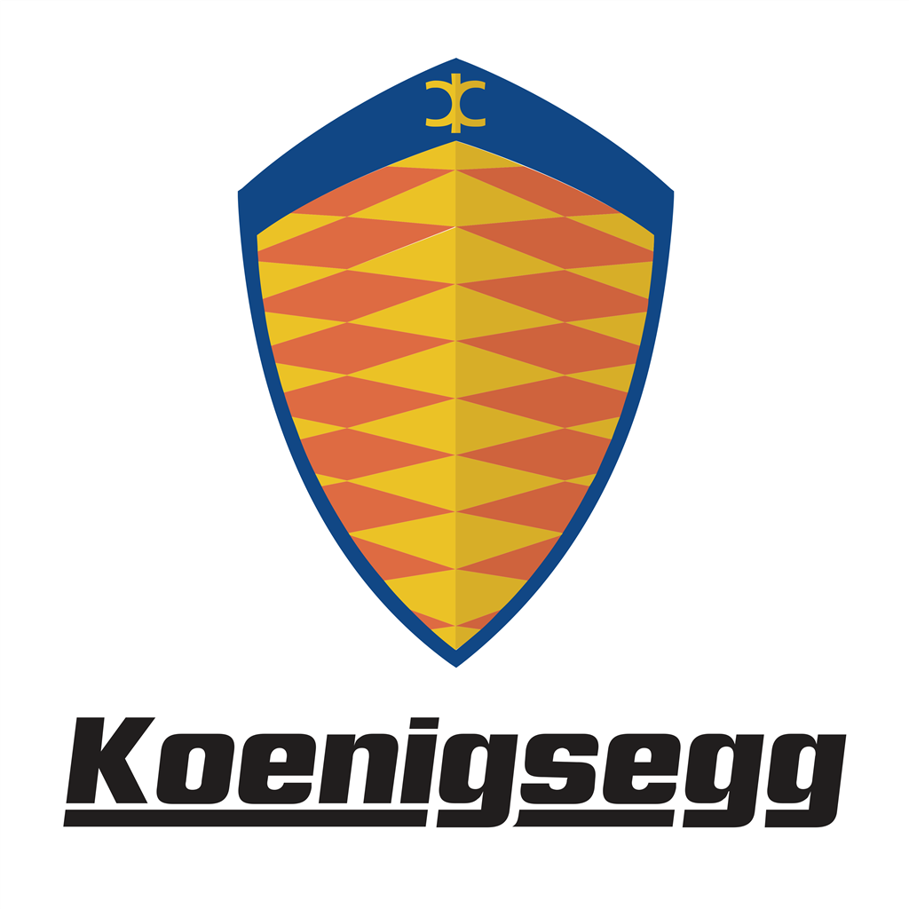 Koenigsegg logotype, transparent .png, medium, large