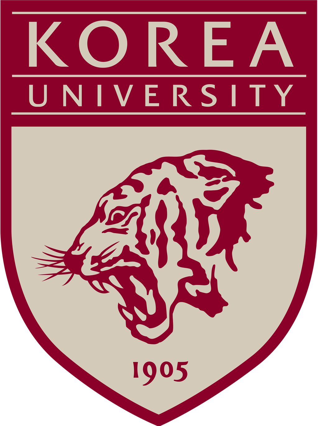 Korea University logotype, transparent .png, medium, large